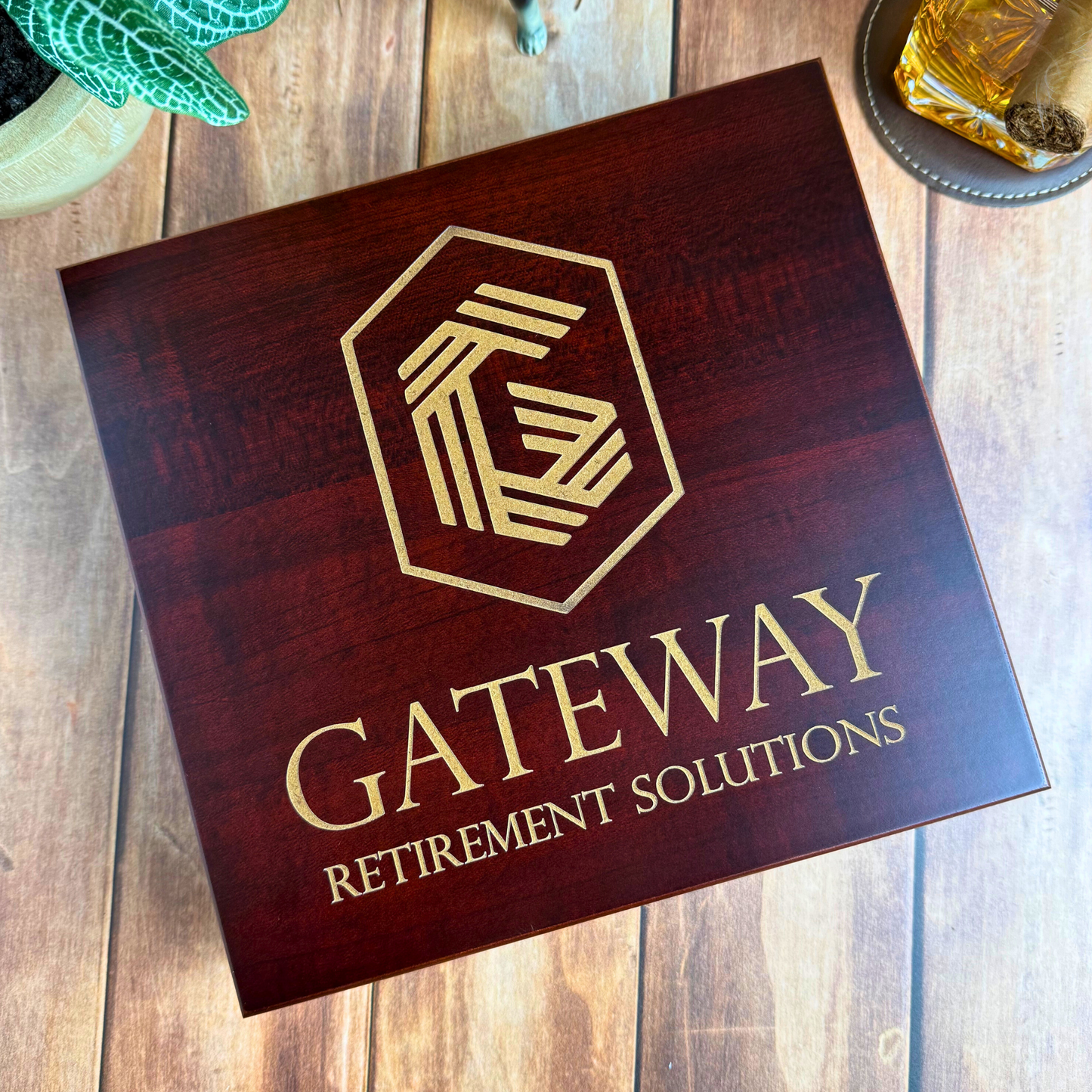 Personalized Humidor or Keepsake Box - Your Logo or Design