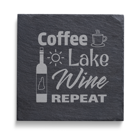 Slate Coaster - Lake Life (Various Styles)
