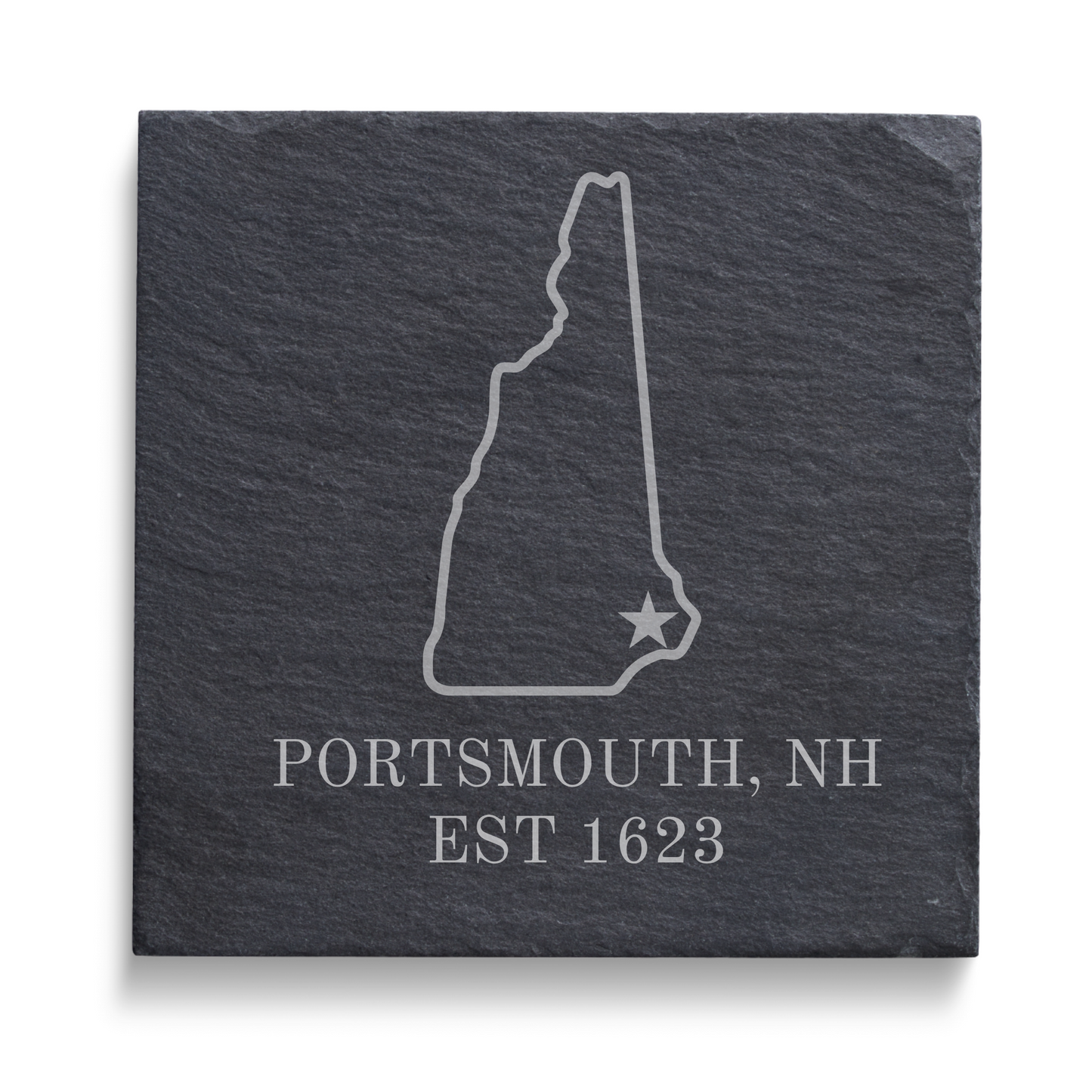 Slate Coaster - State & Town (Customizable)