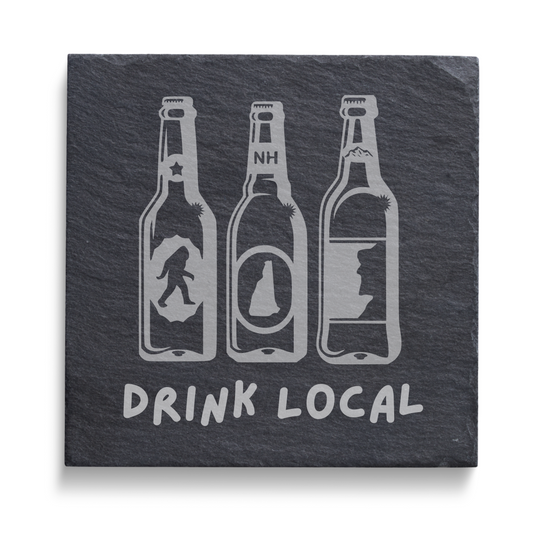 Slate Coaster - Beer and Wine Lovers (Various Designs)