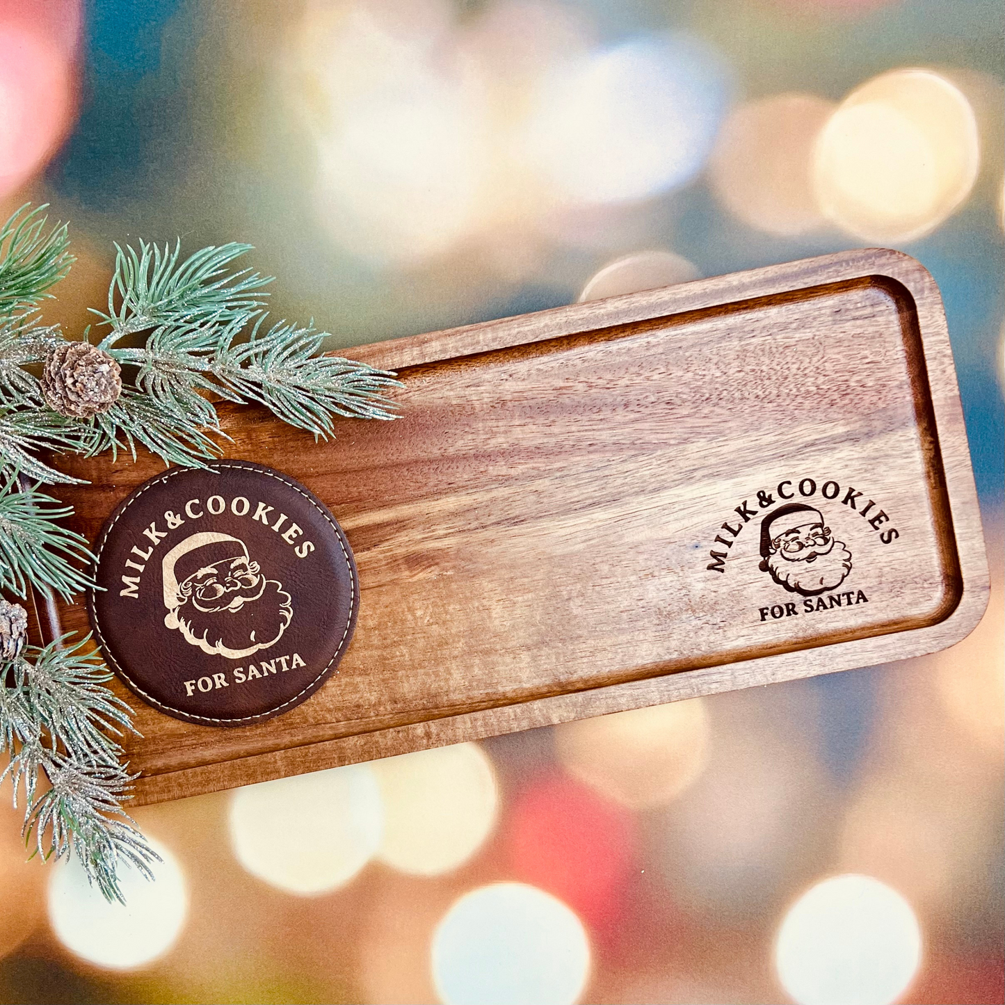 Milk and Cookies for Santa - Tray & Coaster Set
