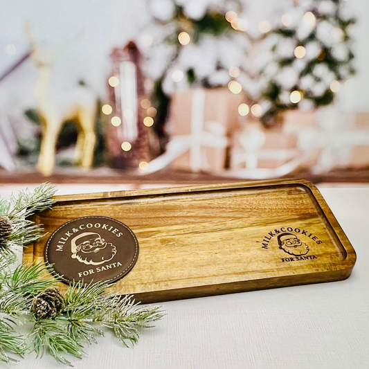 Milk and Cookies for Santa - Tray & Coaster Set