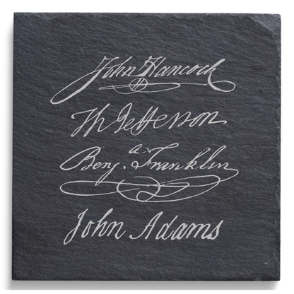 USA 250 Slate Coaster Collection – Patriotic American Heritage Coasters