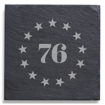 USA 250 Slate Coaster Collection – Patriotic American Heritage Coasters