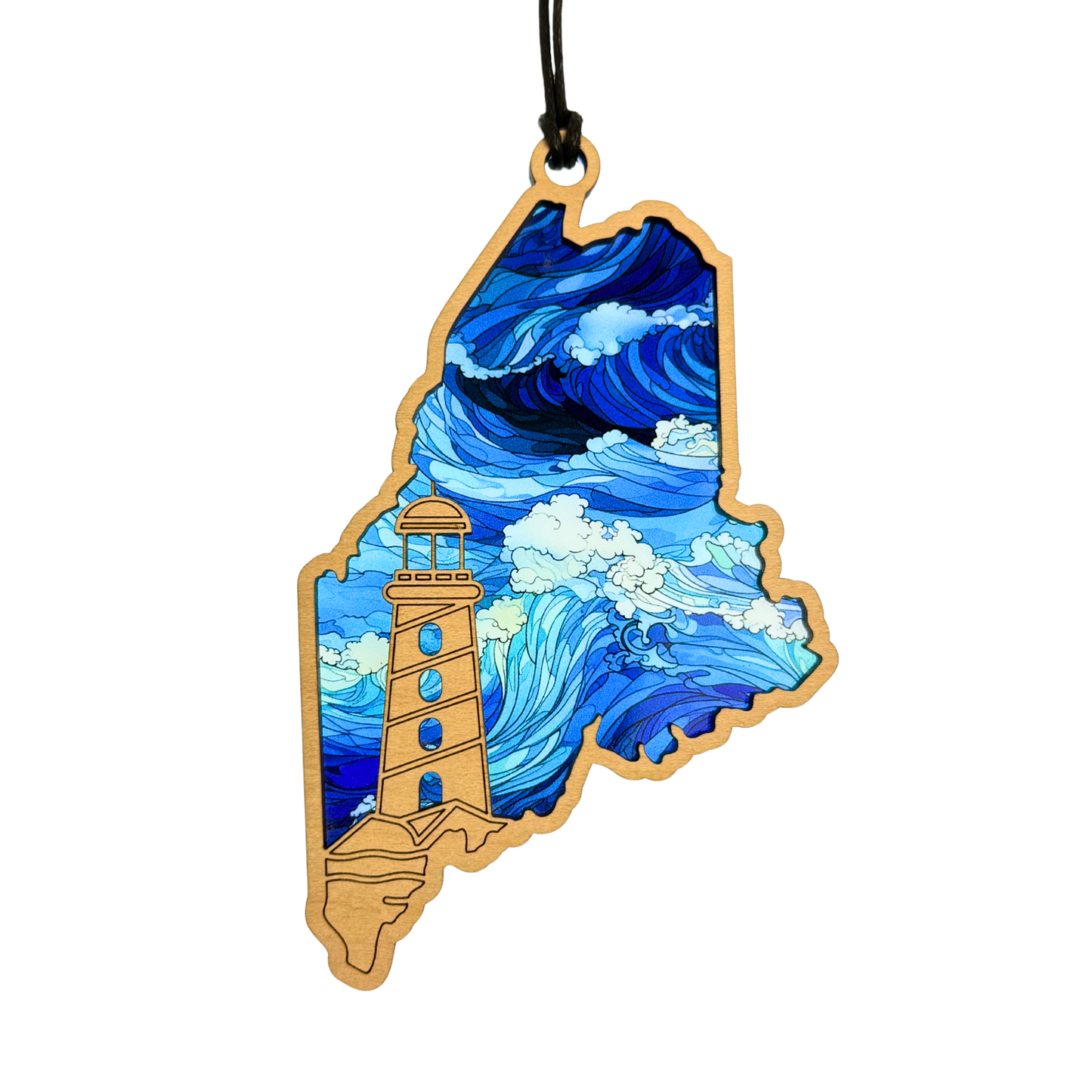 Maine Lighthouse Suncatcher - 5” Window Decor