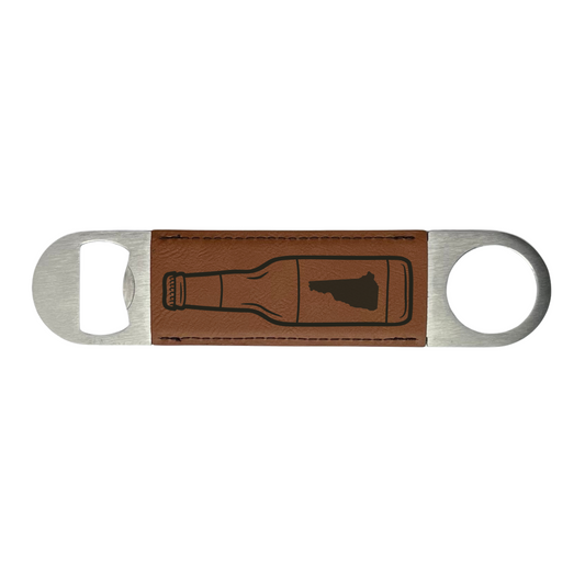 New Hampshire State & Beer Bottle Engraved Stainless Steel Bottle Opener