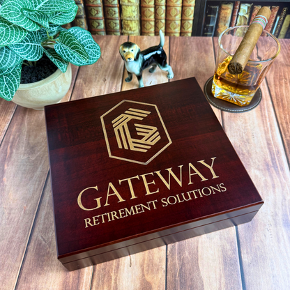 Personalized Humidor or Keepsake Box - Your Logo or Design