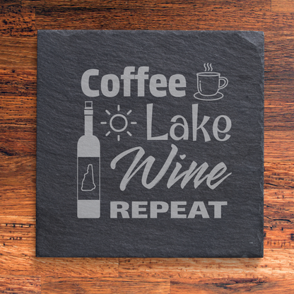 Slate Coaster - Lake Life (Various Styles)