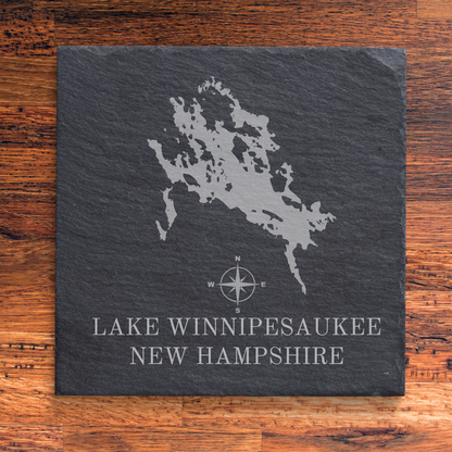 Slate Coaster - Lake Series (Choose Your Lake)