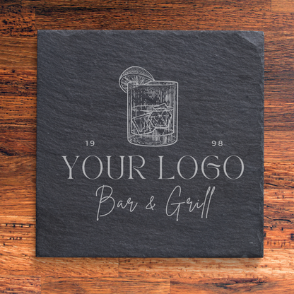 Slate Coaster - Your Logo or Design