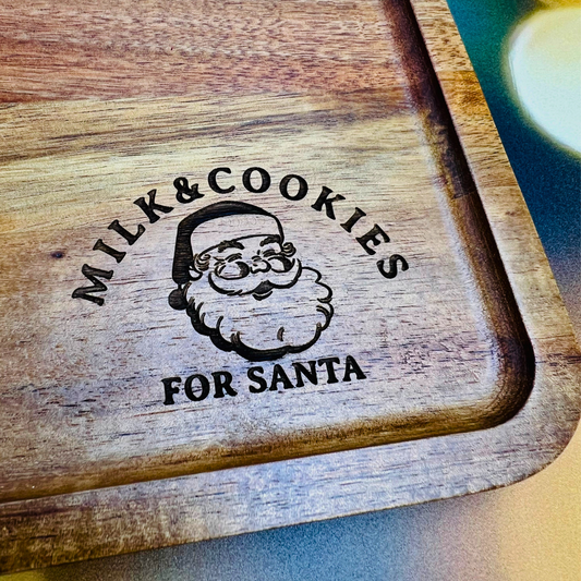 Milk and Cookies for Santa - Tray & Coaster Set