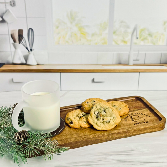 Milk and Cookies Tray for Santa