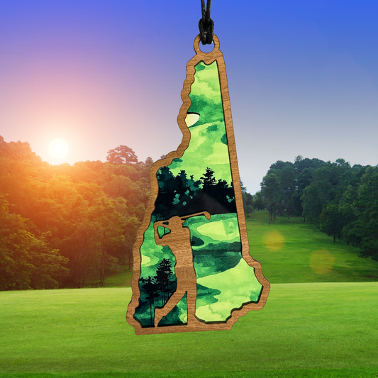 Golf NH Suncatcher – New Hampshire Golf Window Décor