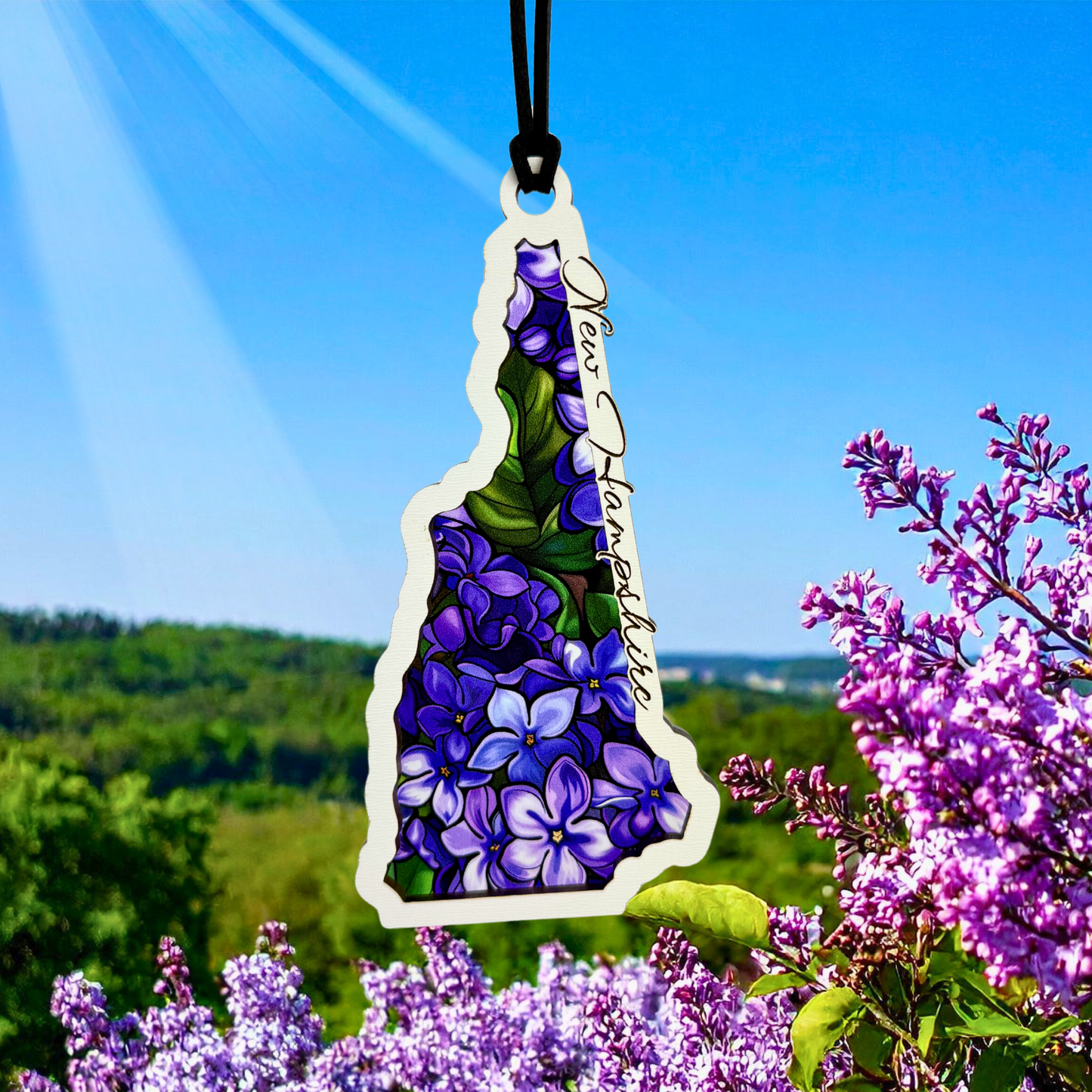 New Hampshire Lilac Spring Suncatcher