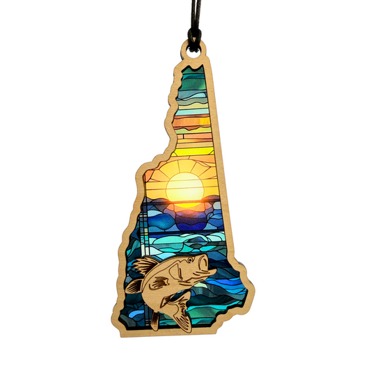 New Hampshire Suncatcher - Bass (Fishing)