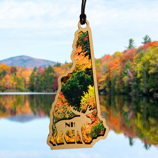New Hampshire Suncatcher - Fall Foliage Moose