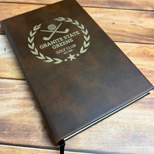 Notebook – Brown with Gold Detail - Your Logo or Design