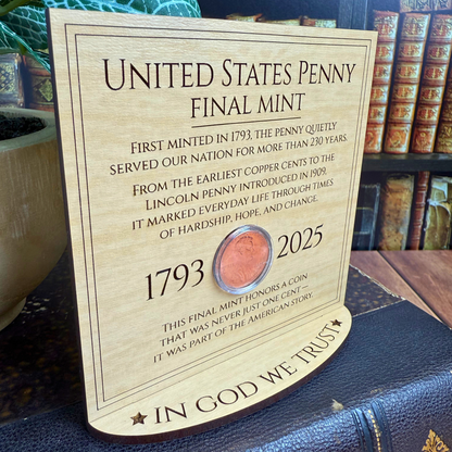 2025 Penny Display – Final Mint of the U.S. Penny