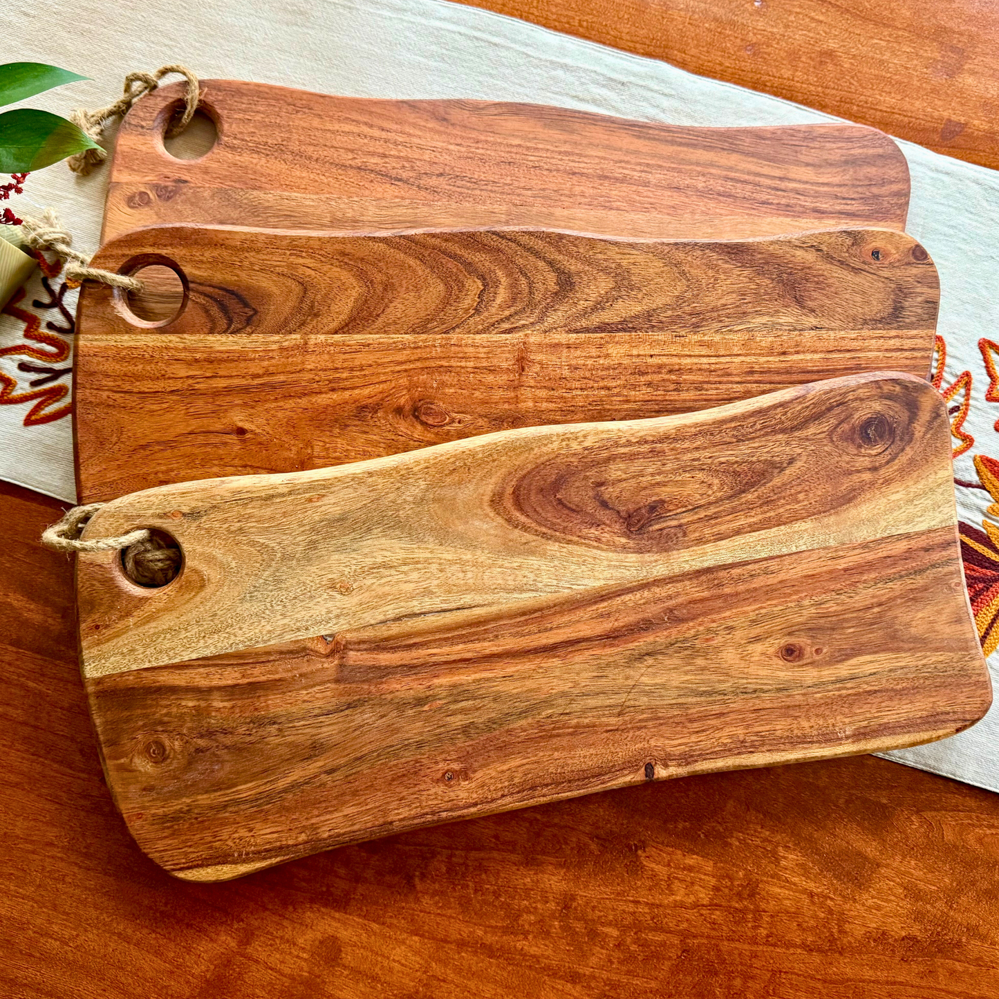 Rustic Acacia Serving Board — Dog Edition